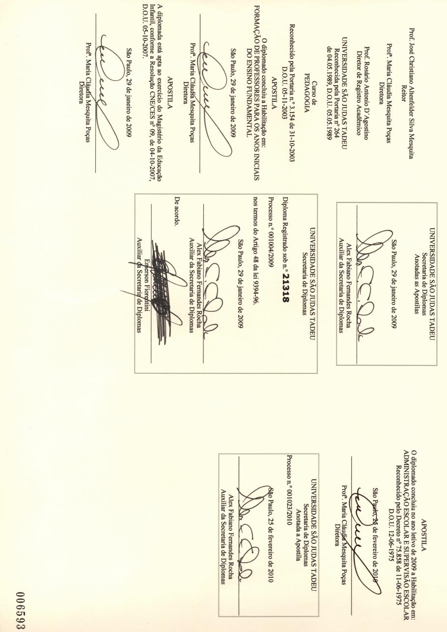 Certificado: Pedagogia